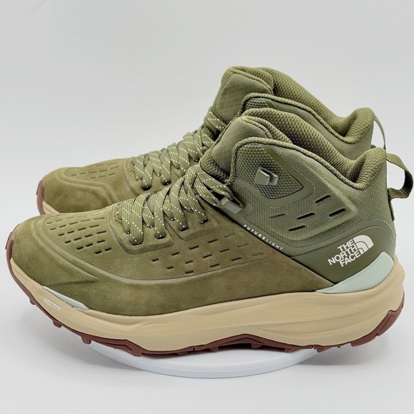The North Face Shoes - The North Face Womens Vectiv Exploris 2 Mid Futurelight Leather Size 9 Olive